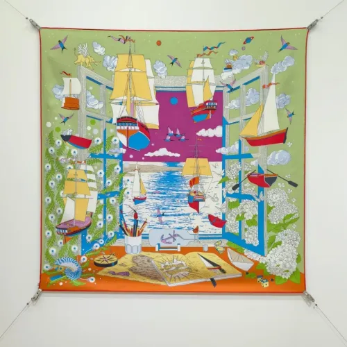 Wholesale Hermes Silk Square #1449585 $64.00 USD, Wholesale Quality Replica Hermes Scarf