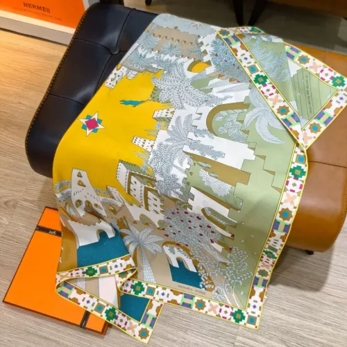Replica Hermes Silk Square #1449590 $64.00 USD for Wholesale