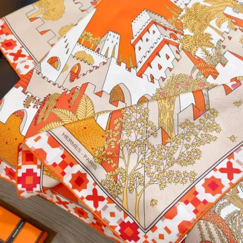 Replica Hermes Silk Square #1449591 $64.00 USD for Wholesale