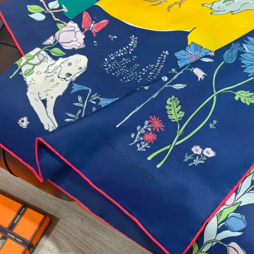 Replica Hermes Silk Square #1449630 $64.00 USD for Wholesale