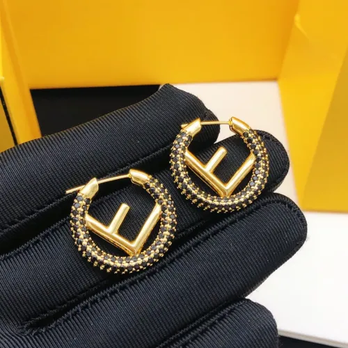 Wholesale Fendi Earrings For Women #1449732 $27.00 USD, Wholesale Quality Replica Fendi Earrings