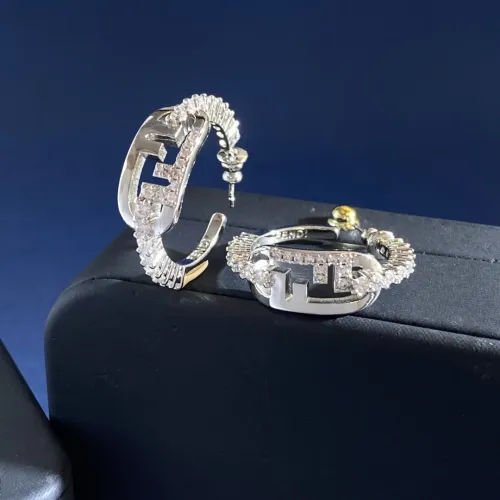 Wholesale Fendi Earrings For Women #1449790 $27.00 USD, Wholesale Quality Replica Fendi Earrings