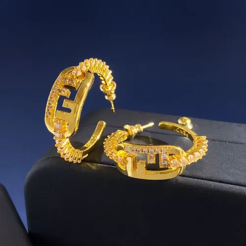 Wholesale Fendi Earrings For Women #1449791 $27.00 USD, Wholesale Quality Replica Fendi Earrings