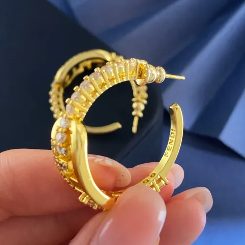 Replica Fendi Earrings For Women #1449791 $27.00 USD for Wholesale