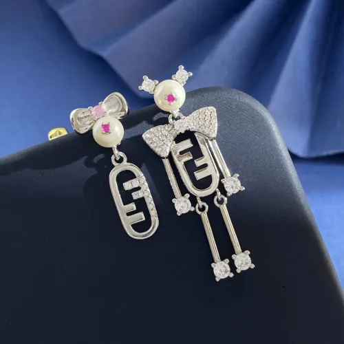Wholesale Fendi Earrings For Women #1449792 $29.00 USD, Wholesale Quality Replica Fendi Earrings