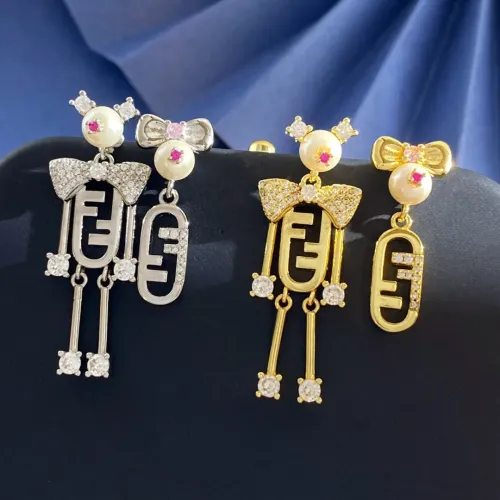 Replica Fendi Earrings For Women #1449792 $29.00 USD for Wholesale