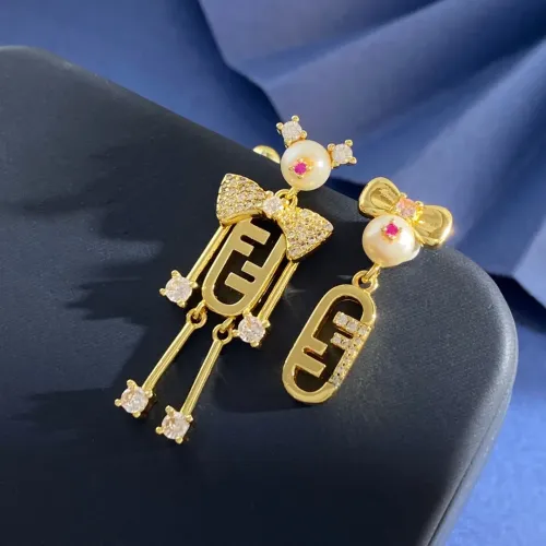Wholesale Fendi Earrings For Women #1449793 $29.00 USD, Wholesale Quality Replica Fendi Earrings