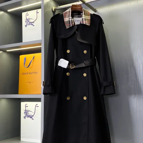 Wholesale Burberry Trench Coat Long Sleeved For Women #1449880 $162.00 USD, Wholesale Quality Replica Burberry Trench Coat