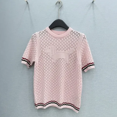 Wholesale Thom Browne TB T-Shirts Short Sleeved For Women #1450018 $76.00 USD, Wholesale Quality Replica Thom Browne TB T-Shirts