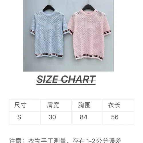 Replica Thom Browne TB T-Shirts Short Sleeved For Women #1450018 $76.00 USD for Wholesale