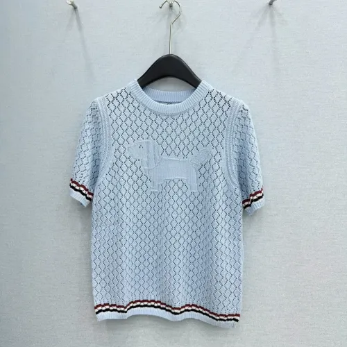 Wholesale Thom Browne TB T-Shirts Short Sleeved For Women #1450019 $76.00 USD, Wholesale Quality Replica Thom Browne TB T-Shirts