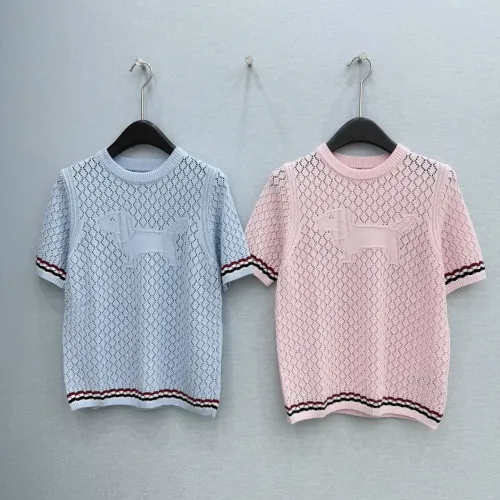 Replica Thom Browne TB T-Shirts Short Sleeved For Women #1450019 $76.00 USD for Wholesale