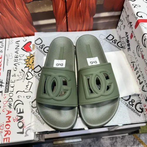 Wholesale Dolce &amp; Gabbana D&amp;G Slippers For Men #1450031 $52.00 USD, Wholesale Quality Replica Dolce &amp; Gabbana D&amp;G Slippers