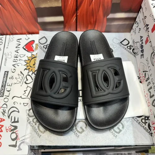 Wholesale Dolce &amp; Gabbana D&amp;G Slippers For Men #1450033 $52.00 USD, Wholesale Quality Replica Dolce &amp; Gabbana D&amp;G Slippers