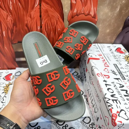 Replica Dolce & Gabbana D&G Slippers For Men #1450035 $52.00 USD for Wholesale