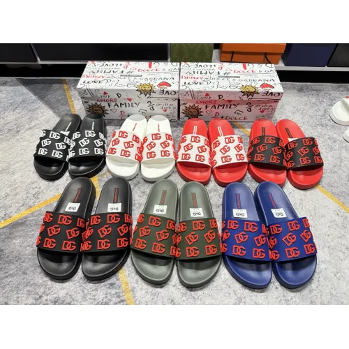 Replica Dolce & Gabbana D&G Slippers For Men #1450035 $52.00 USD for Wholesale