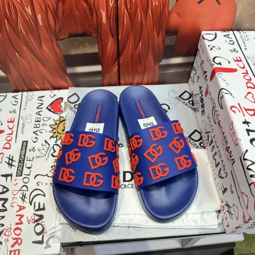 Wholesale Dolce &amp; Gabbana D&amp;G Slippers For Men #1450036 $52.00 USD, Wholesale Quality Replica Dolce &amp; Gabbana D&amp;G Slippers