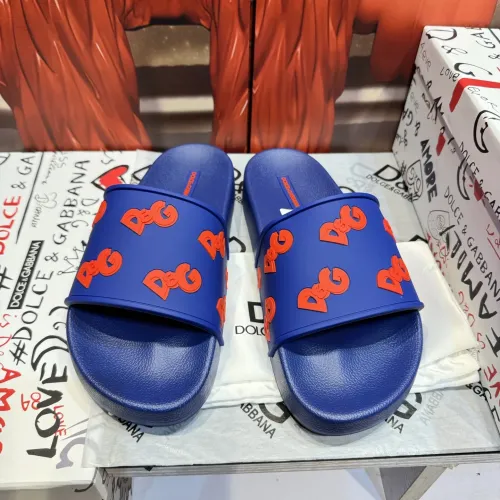 Wholesale Dolce &amp; Gabbana D&amp;G Slippers For Men #1450046 $52.00 USD, Wholesale Quality Replica Dolce &amp; Gabbana D&amp;G Slippers