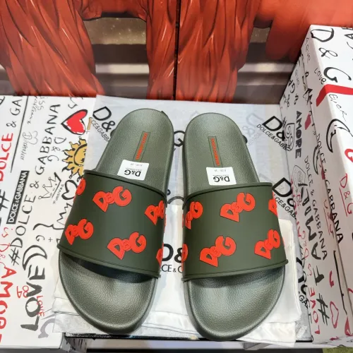 Wholesale Dolce &amp; Gabbana D&amp;G Slippers For Men #1450047 $52.00 USD, Wholesale Quality Replica Dolce &amp; Gabbana D&amp;G Slippers