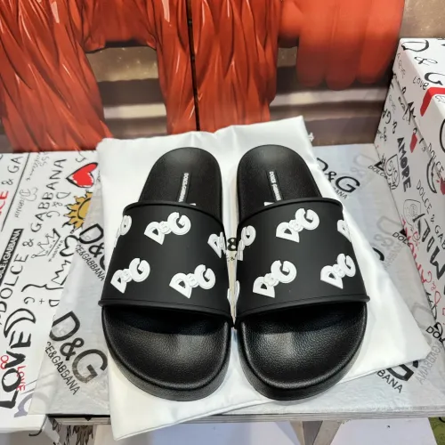 Wholesale Dolce &amp; Gabbana D&amp;G Slippers For Men #1450052 $52.00 USD, Wholesale Quality Replica Dolce &amp; Gabbana D&amp;G Slippers