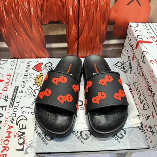 Wholesale Dolce &amp; Gabbana D&amp;G Slippers For Men #1450053 $52.00 USD, Wholesale Quality Replica Dolce &amp; Gabbana D&amp;G Slippers