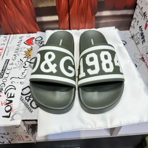 Wholesale Dolce &amp; Gabbana D&amp;G Slippers For Men #1450073 $52.00 USD, Wholesale Quality Replica Dolce &amp; Gabbana D&amp;G Slippers