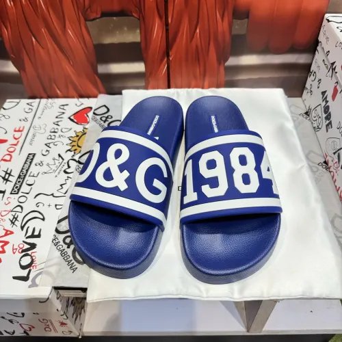 Wholesale Dolce &amp; Gabbana D&amp;G Slippers For Men #1450074 $52.00 USD, Wholesale Quality Replica Dolce &amp; Gabbana D&amp;G Slippers