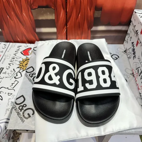 Wholesale Dolce &amp; Gabbana D&amp;G Slippers For Men #1450075 $52.00 USD, Wholesale Quality Replica Dolce &amp; Gabbana D&amp;G Slippers