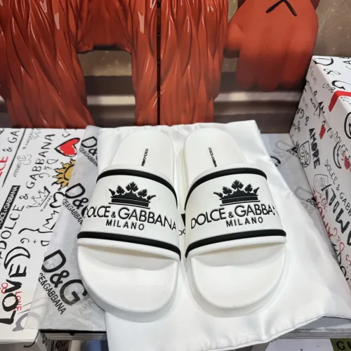 Wholesale Dolce &amp; Gabbana D&amp;G Slippers For Men #1450076 $52.00 USD, Wholesale Quality Replica Dolce &amp; Gabbana D&amp;G Slippers