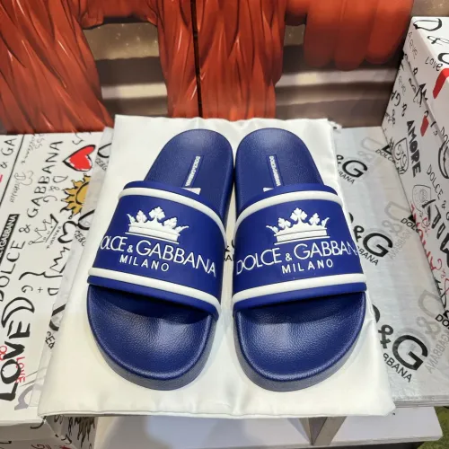 Wholesale Dolce &amp; Gabbana D&amp;G Slippers For Men #1450078 $52.00 USD, Wholesale Quality Replica Dolce &amp; Gabbana D&amp;G Slippers