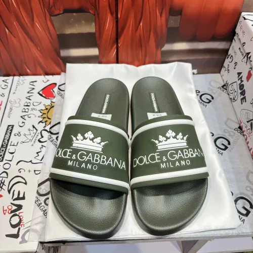 Wholesale Dolce &amp; Gabbana D&amp;G Slippers For Men #1450079 $52.00 USD, Wholesale Quality Replica Dolce &amp; Gabbana D&amp;G Slippers