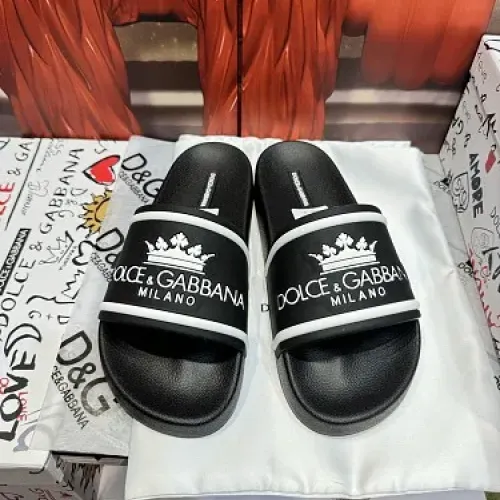 Wholesale Dolce &amp; Gabbana D&amp;G Slippers For Men #1450080 $52.00 USD, Wholesale Quality Replica Dolce &amp; Gabbana D&amp;G Slippers