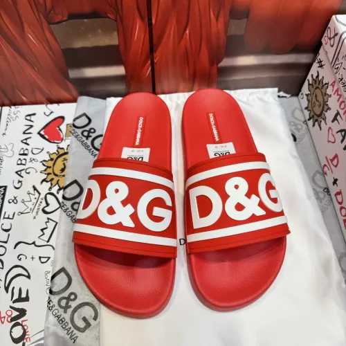 Wholesale Dolce &amp; Gabbana D&amp;G Slippers For Men #1450082 $52.00 USD, Wholesale Quality Replica Dolce &amp; Gabbana D&amp;G Slippers