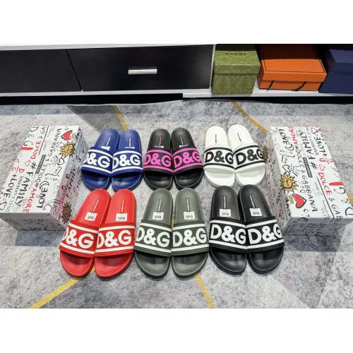 Replica Dolce & Gabbana D&G Slippers For Men #1450082 $52.00 USD for Wholesale