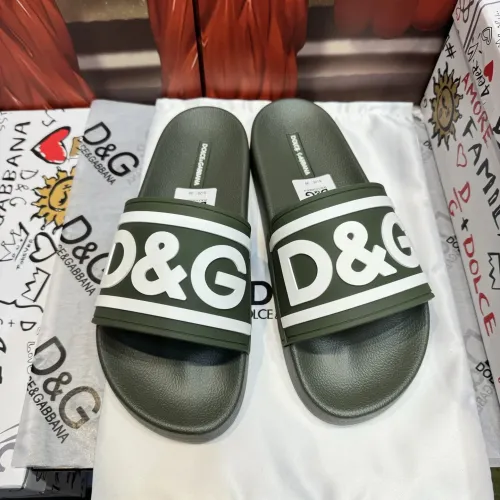 Wholesale Dolce &amp; Gabbana D&amp;G Slippers For Men #1450083 $52.00 USD, Wholesale Quality Replica Dolce &amp; Gabbana D&amp;G Slippers