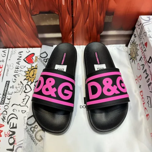 Wholesale Dolce &amp; Gabbana D&amp;G Slippers For Men #1450086 $52.00 USD, Wholesale Quality Replica Dolce &amp; Gabbana D&amp;G Slippers