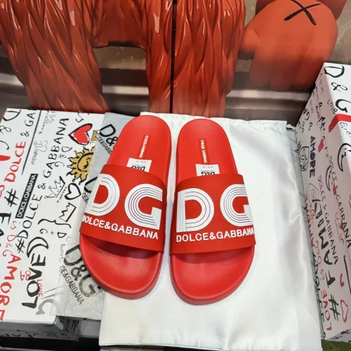 Wholesale Dolce &amp; Gabbana D&amp;G Slippers For Men #1450088 $52.00 USD, Wholesale Quality Replica Dolce &amp; Gabbana D&amp;G Slippers