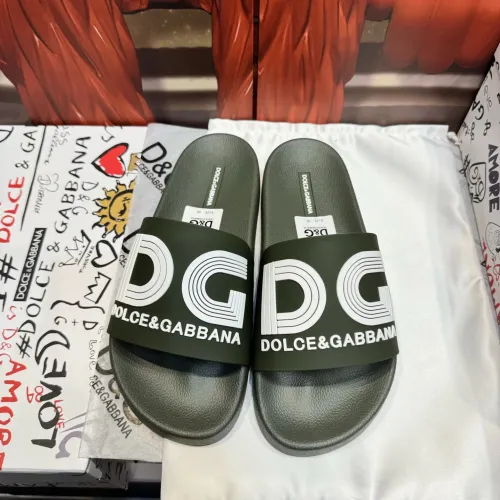 Wholesale Dolce &amp; Gabbana D&amp;G Slippers For Men #1450089 $52.00 USD, Wholesale Quality Replica Dolce &amp; Gabbana D&amp;G Slippers