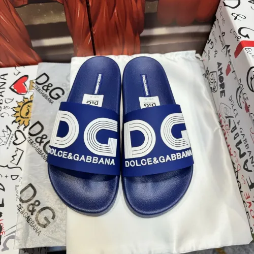 Wholesale Dolce &amp; Gabbana D&amp;G Slippers For Men #1450090 $52.00 USD, Wholesale Quality Replica Dolce &amp; Gabbana D&amp;G Slippers