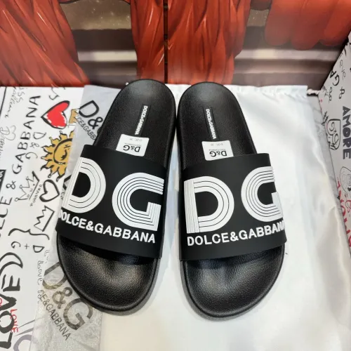 Wholesale Dolce &amp; Gabbana D&amp;G Slippers For Men #1450091 $52.00 USD, Wholesale Quality Replica Dolce &amp; Gabbana D&amp;G Slippers