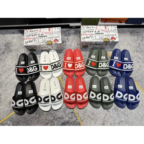 Replica Dolce & Gabbana D&G Slippers For Men #1450091 $52.00 USD for Wholesale