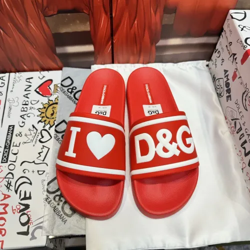 Wholesale Dolce &amp; Gabbana D&amp;G Slippers For Men #1450093 $52.00 USD, Wholesale Quality Replica Dolce &amp; Gabbana D&amp;G Slippers
