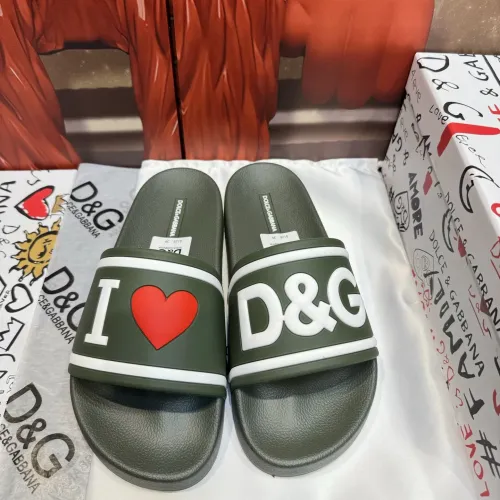 Wholesale Dolce &amp; Gabbana D&amp;G Slippers For Men #1450094 $52.00 USD, Wholesale Quality Replica Dolce &amp; Gabbana D&amp;G Slippers