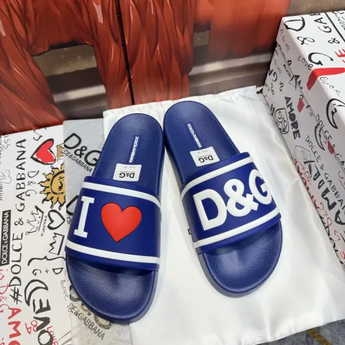 Wholesale Dolce &amp; Gabbana D&amp;G Slippers For Men #1450095 $52.00 USD, Wholesale Quality Replica Dolce &amp; Gabbana D&amp;G Slippers