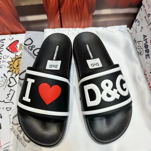 Wholesale Dolce &amp; Gabbana D&amp;G Slippers For Men #1450096 $52.00 USD, Wholesale Quality Replica Dolce &amp; Gabbana D&amp;G Slippers