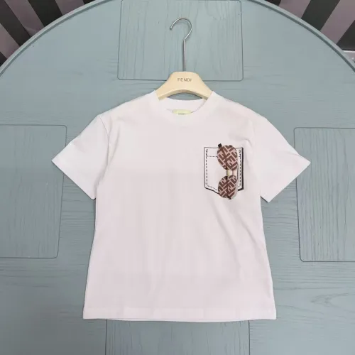 Wholesale Fendi Kids T-Shirts Short Sleeved For Kids #1450121 $52.00 USD, Wholesale Quality Replica Fendi Kids T-Shirts