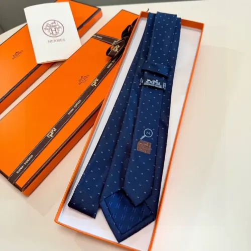 Replica Hermes Necktie For Men #1450173 $32.00 USD for Wholesale
