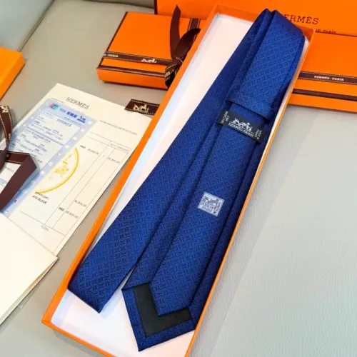 Replica Hermes Necktie For Men #1450181 $32.00 USD for Wholesale