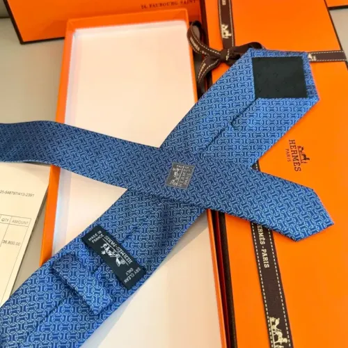 Replica Hermes Necktie For Men #1450183 $32.00 USD for Wholesale