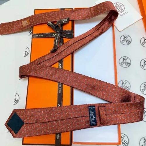 Replica Hermes Necktie For Men #1450189 $32.00 USD for Wholesale